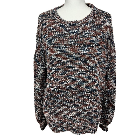 Maurice’s Women’s Pullover Loose Knit Sweater Sz XXL Multi Color Metallic Flex’s - Picture 1 of 12